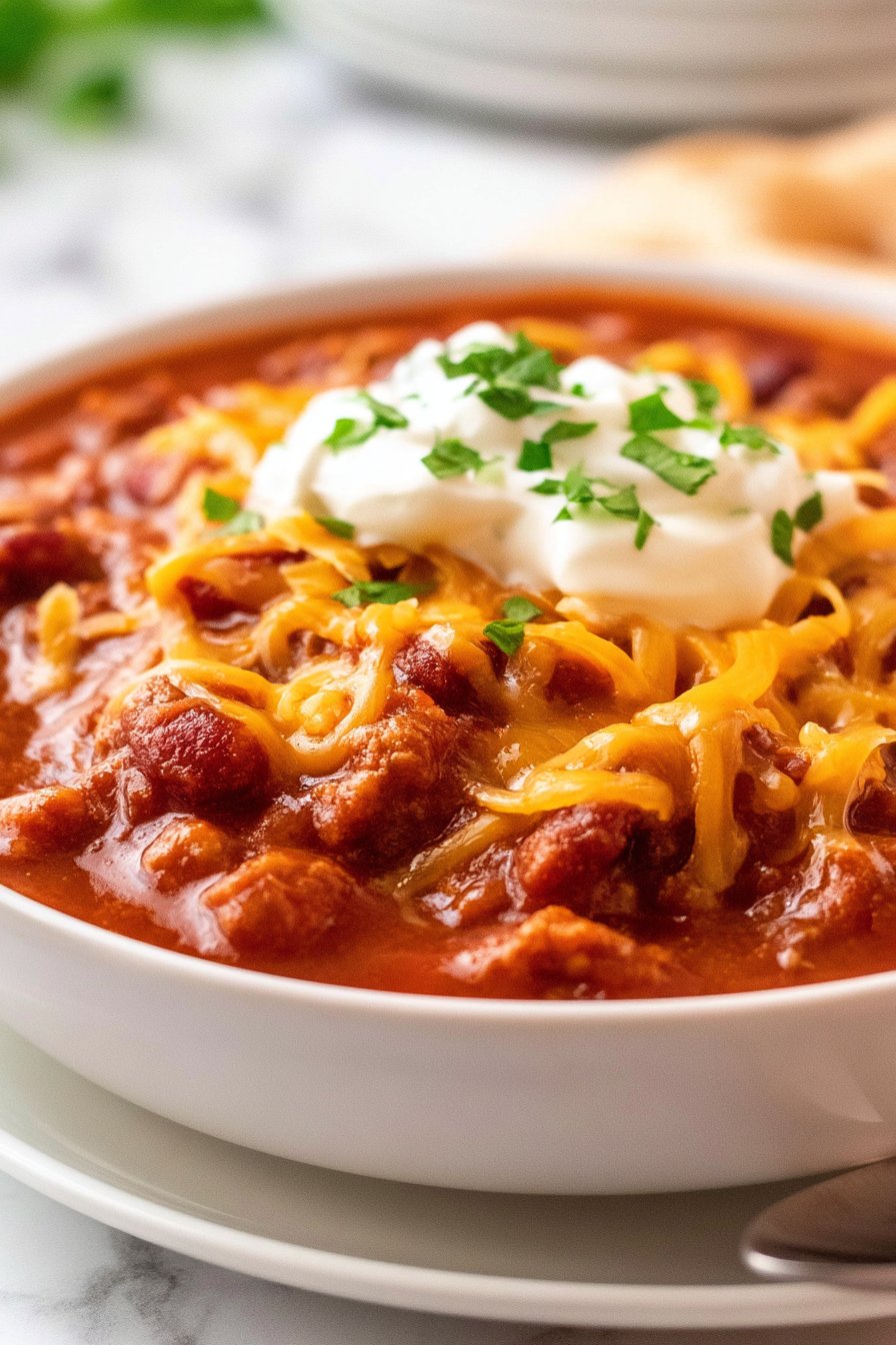 SLOW COOKER ULTIMATE BEEF CHILI