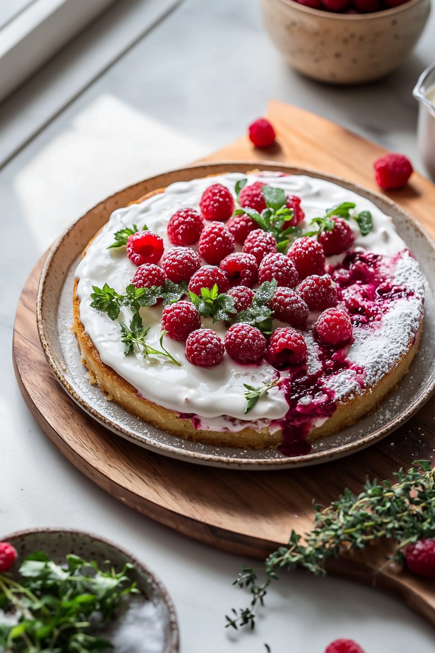 Himbeer-Cremetorte