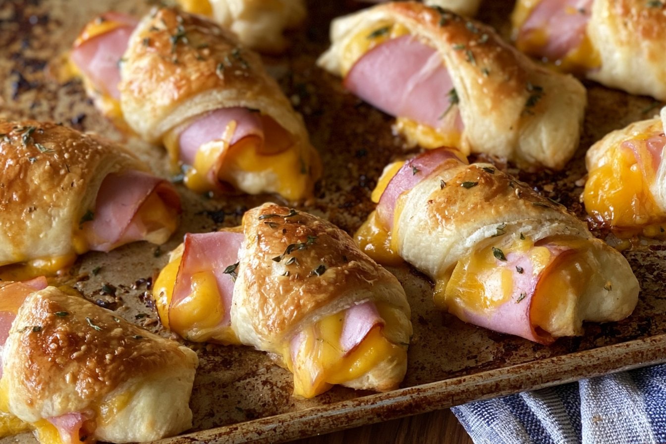 Ham & Cheese Crescent Roll Ups