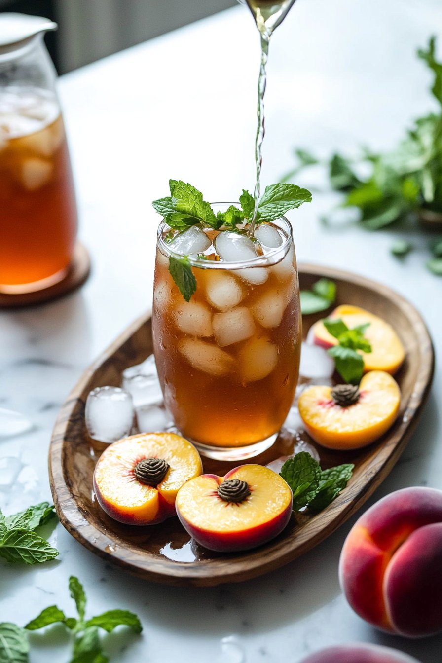 Fresh Peach Iced Tea