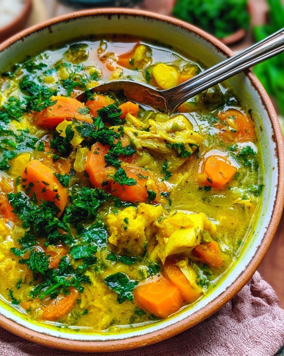 Anti Inflammatory Turmeric Chicken Soup