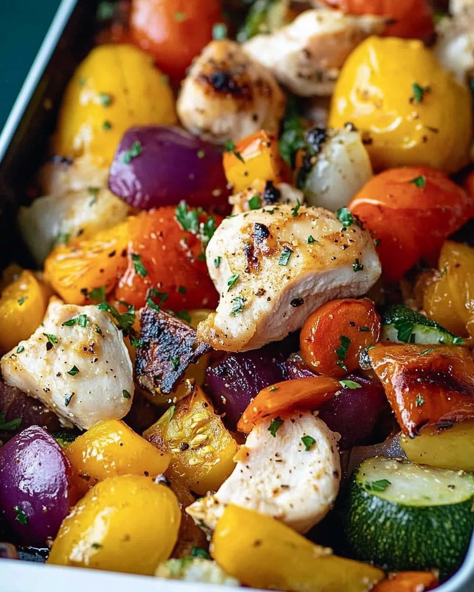 Ofengemüse mit Hühnchen