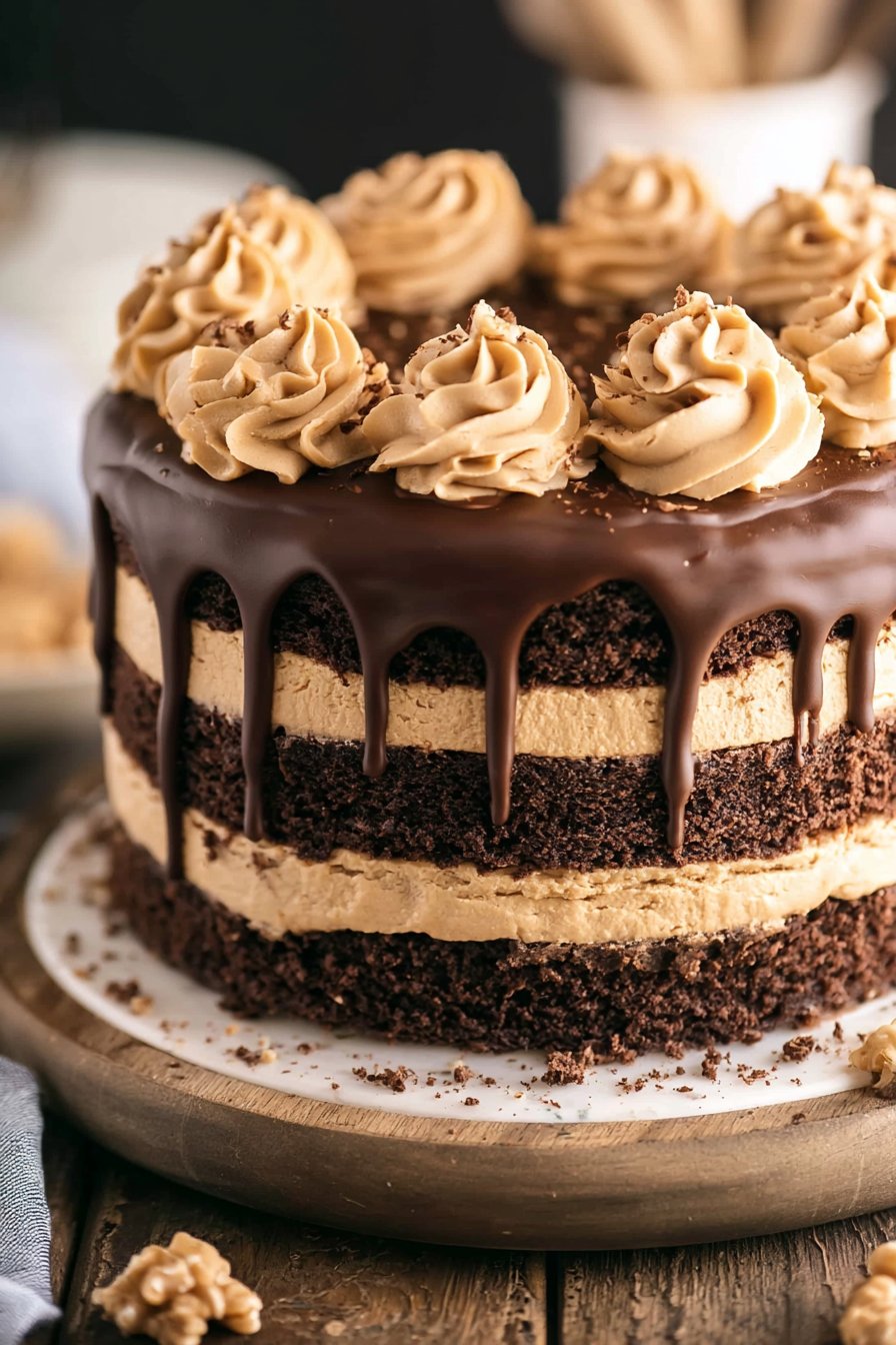Peanut Butter Chocolate Layer Cake