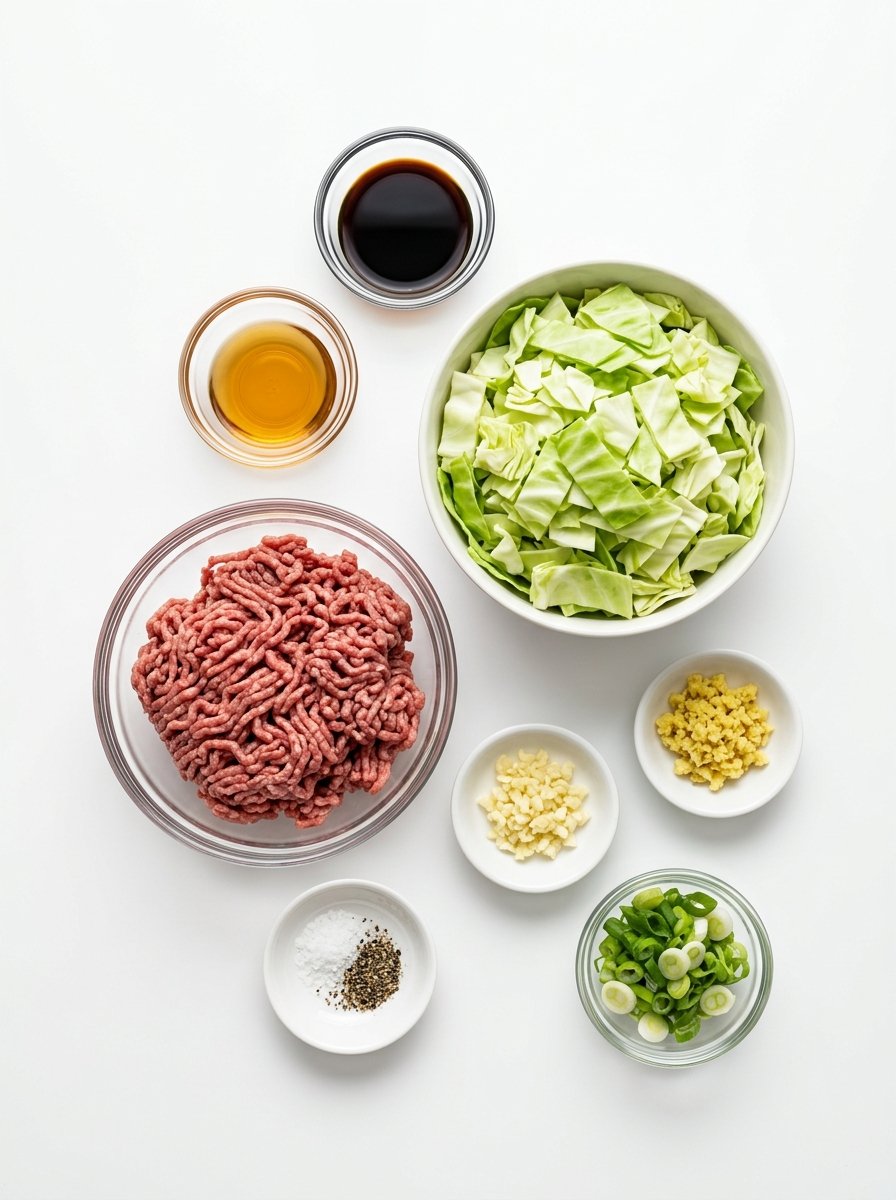 Low Carb Mongolian Ground Beef & Cabbage Delight