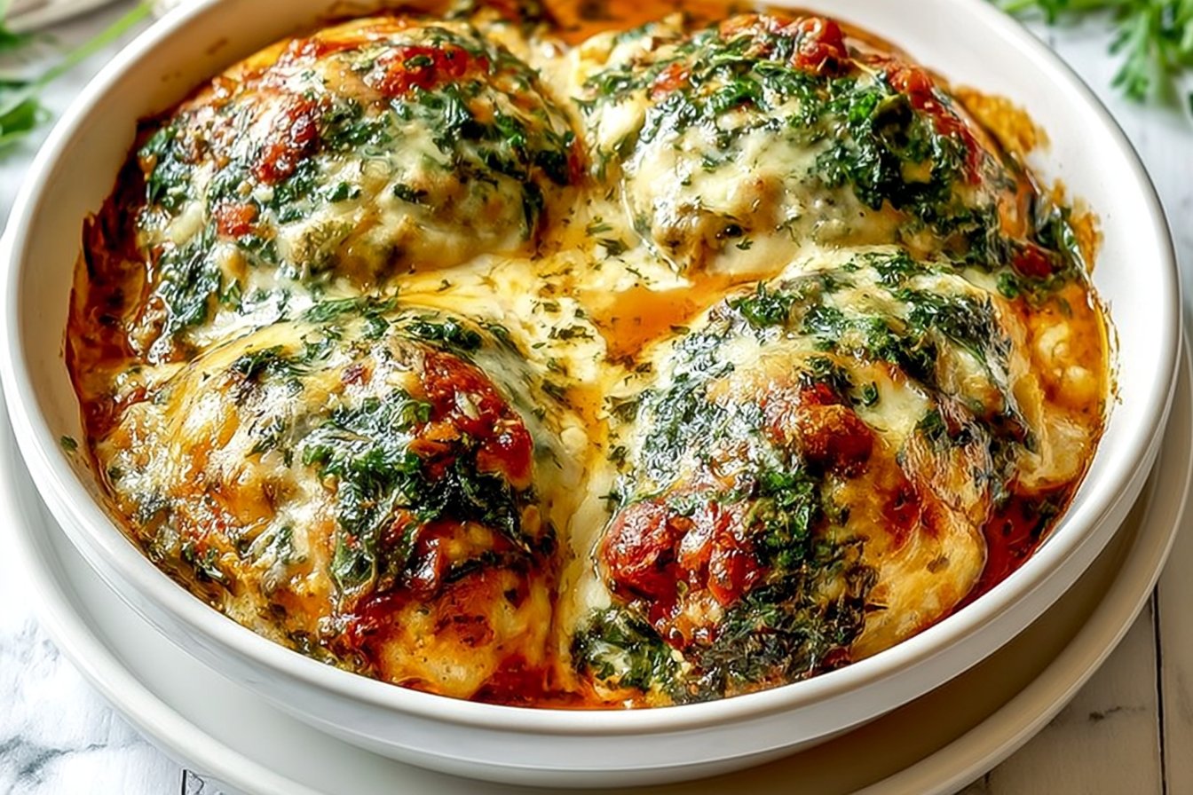 Tuscan Chicken Casserole 2 Baked Tuscan Chicken Casserole