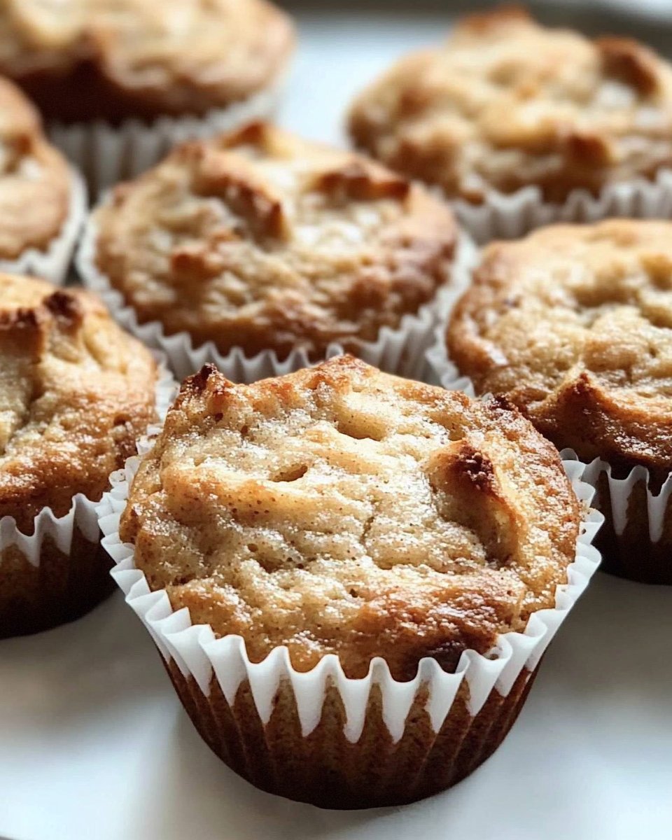 Proteinreiche saftige Apfelmuffins für Athleten