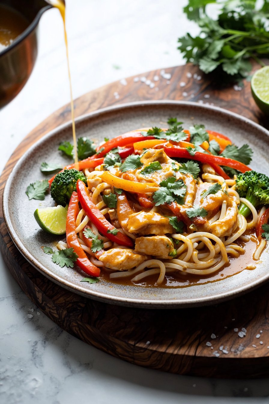 Coconut Red Curry Chicken Udon