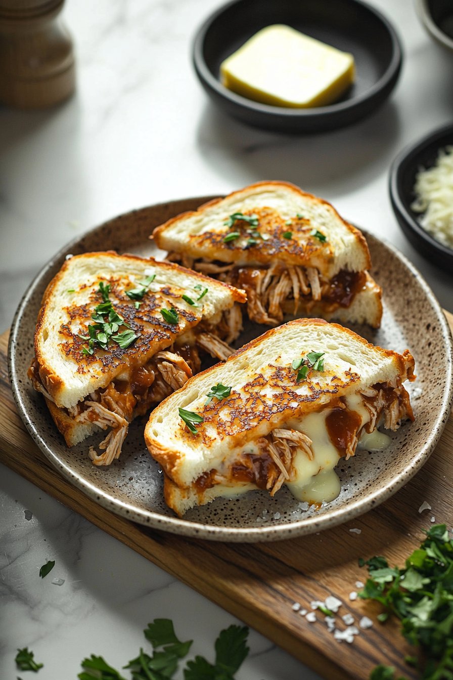 BBQ Chicken Grilled Cheese