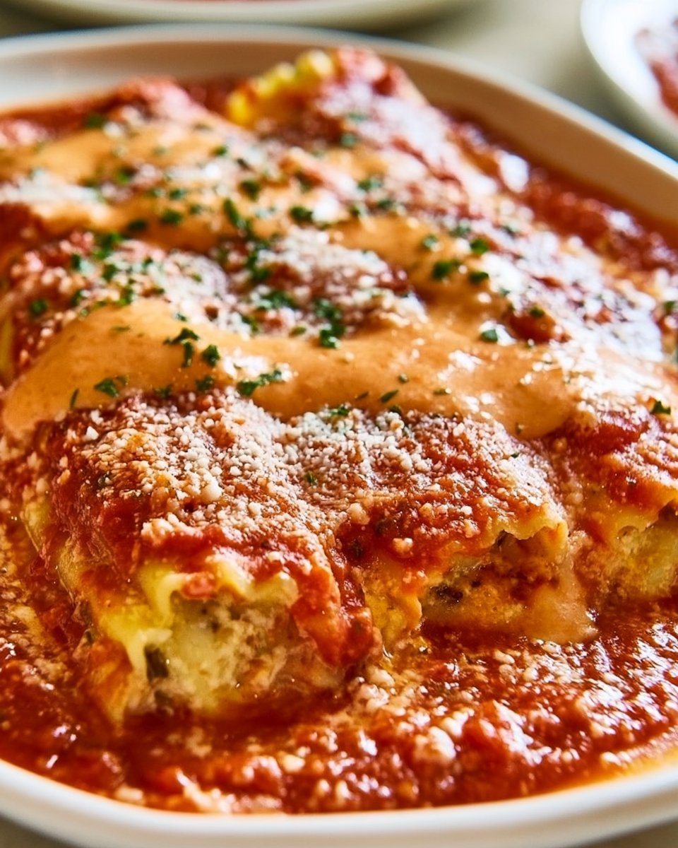 Creamy Baked Manicotti