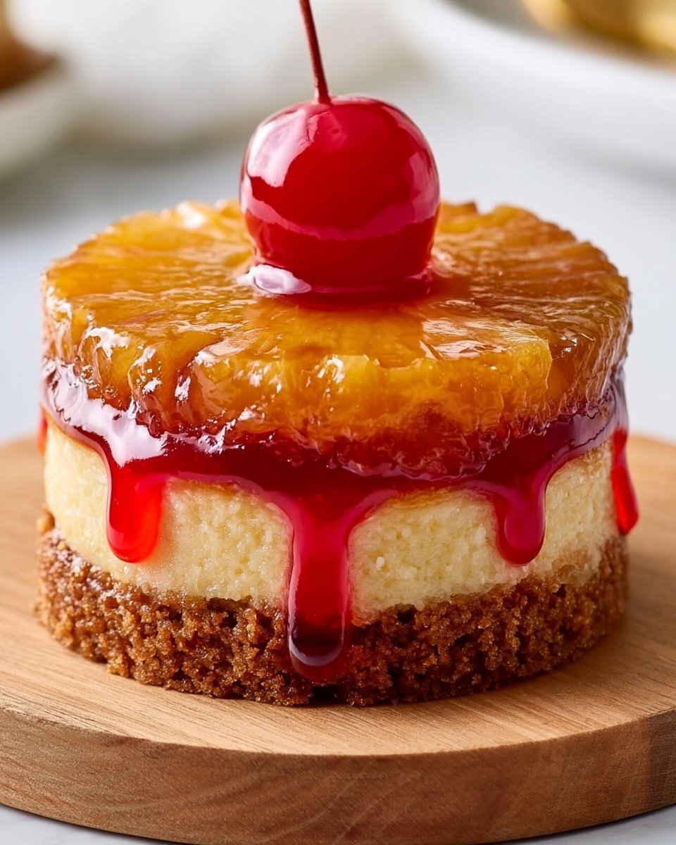 Pineapple Upside-Down Cheesecake Minis