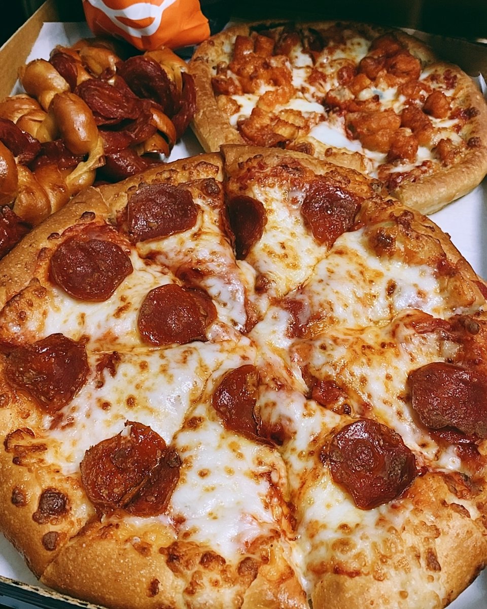 Little Caesars Pizza by the Foot: Aesthetic Food Photo