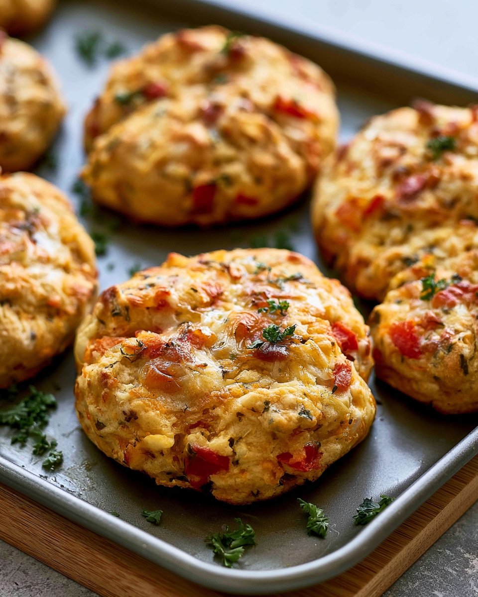 Pizza High-Protein Breakfast Biscuits