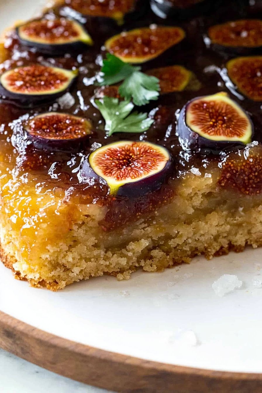 Feigen- und Ingwer-Umdrehkuchen