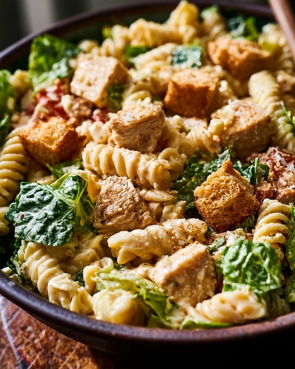 Chicken Caesar Pasta Salad