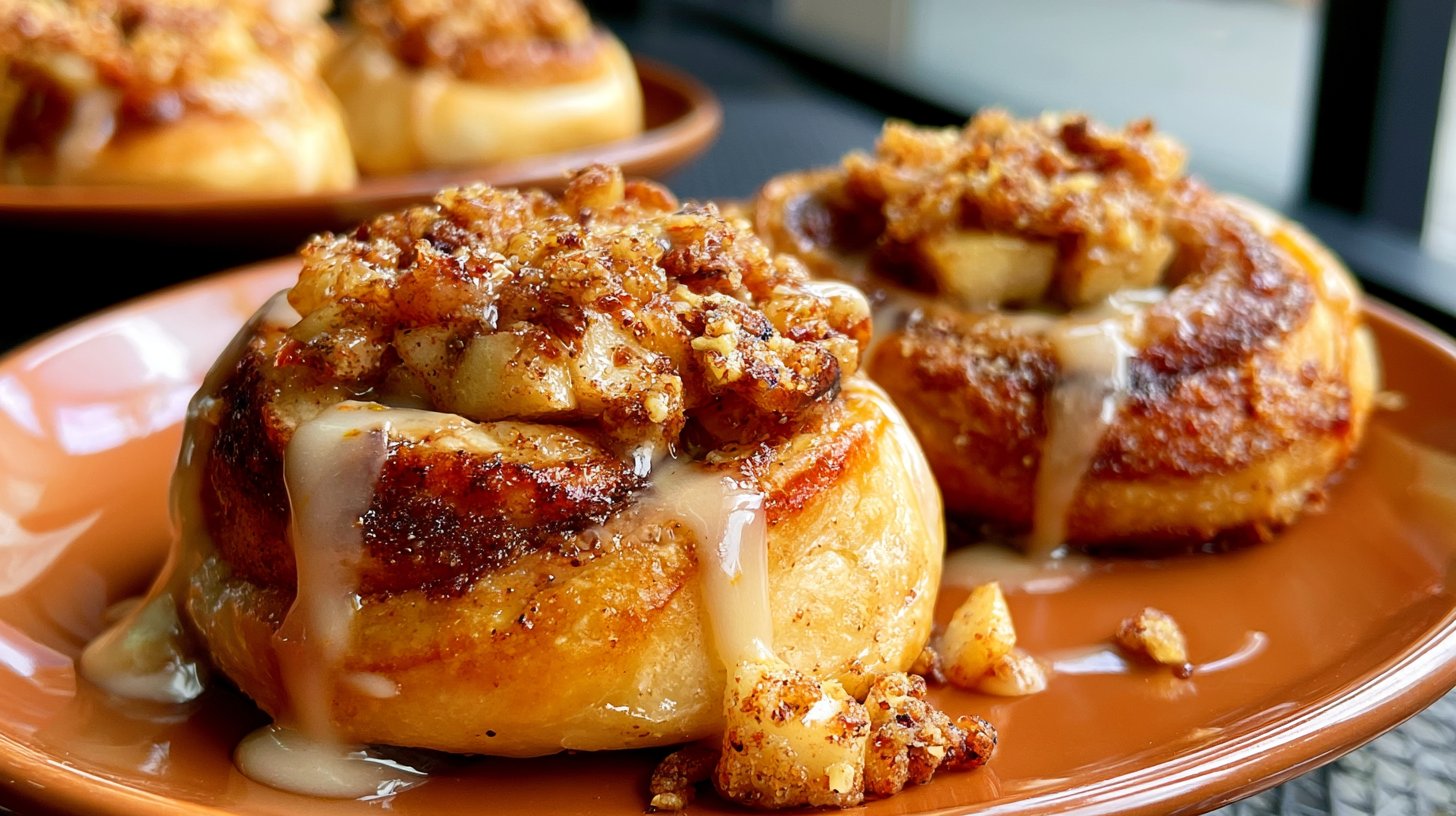 Apple Pie Stuffed Cinnamon Rolls