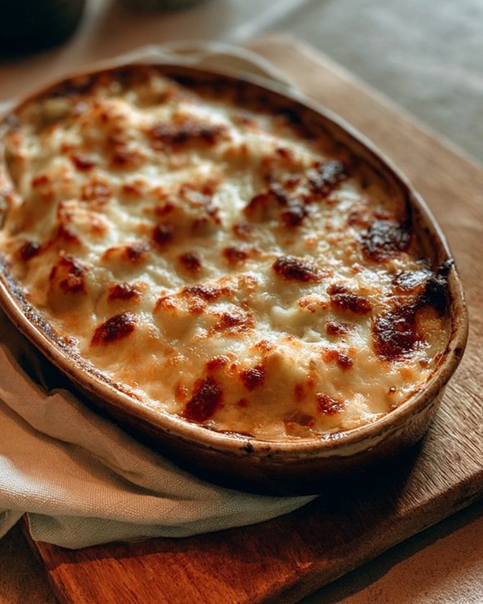 High Protein Schupfnudelauflauf - Flammkuchen Stil