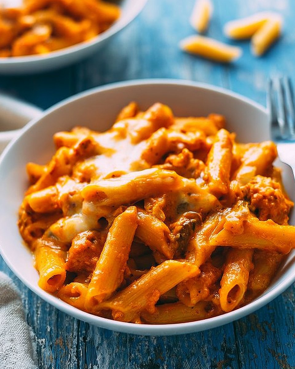 Hohe Protein-Ein-Topf-Cheeseburger-Pasta