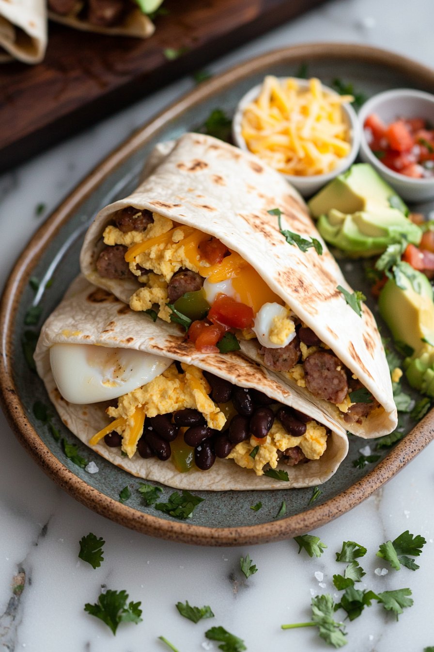 High-Protein Breakfast Burritos