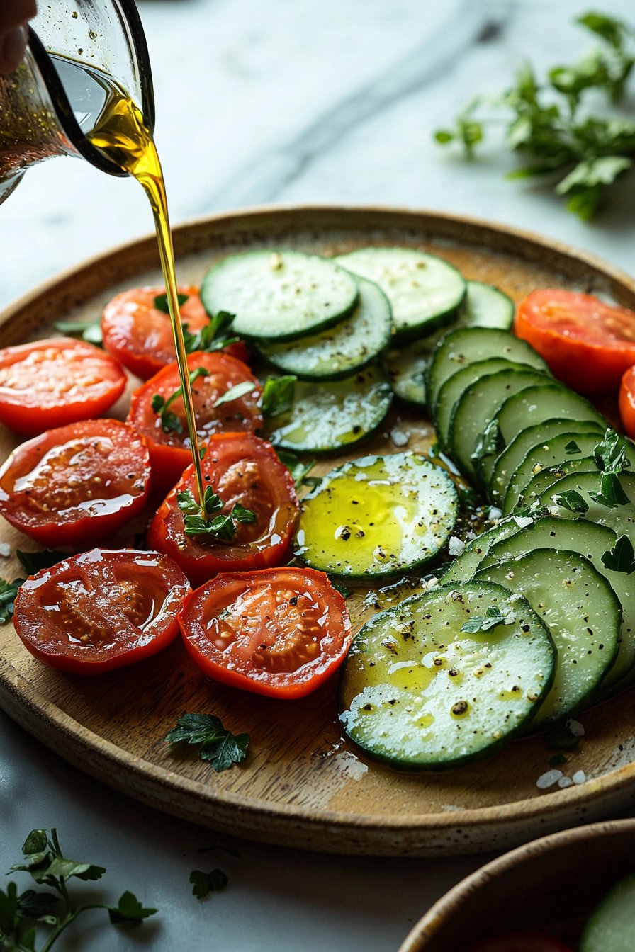 Gurkensalat mit Tomaten