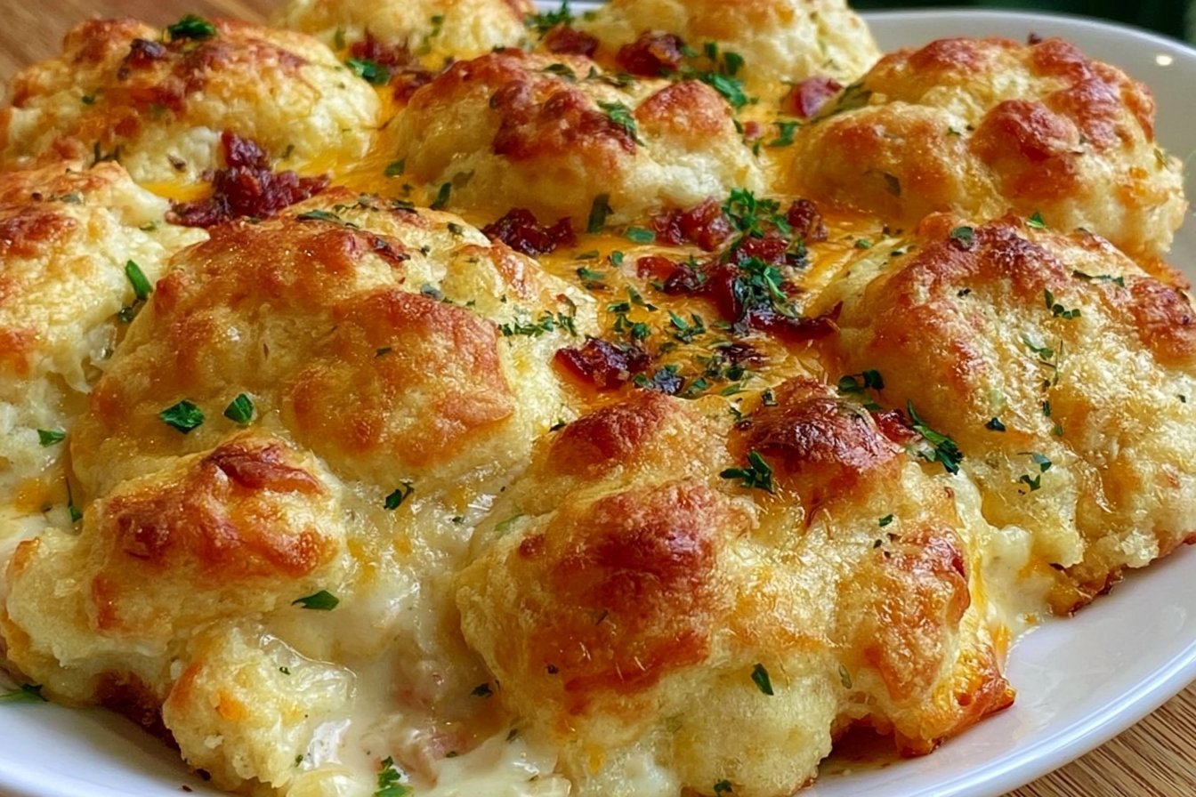 Chicken Bubble Biscuit Bake Casserole