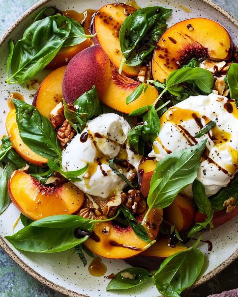 Peach and Burrata Salad – Fresh, Creamy Summer Favorite