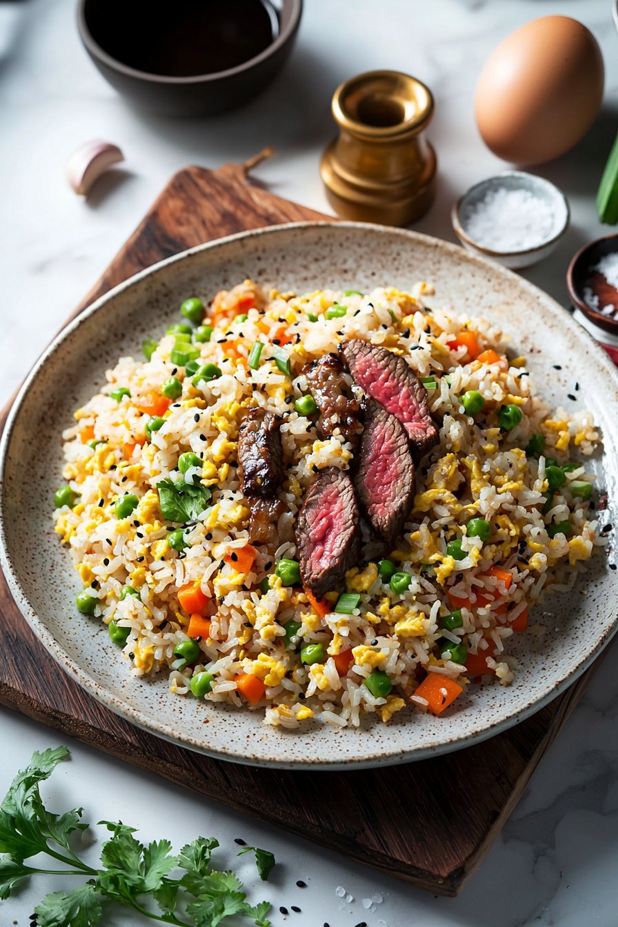 Golden Steak Fried Rice