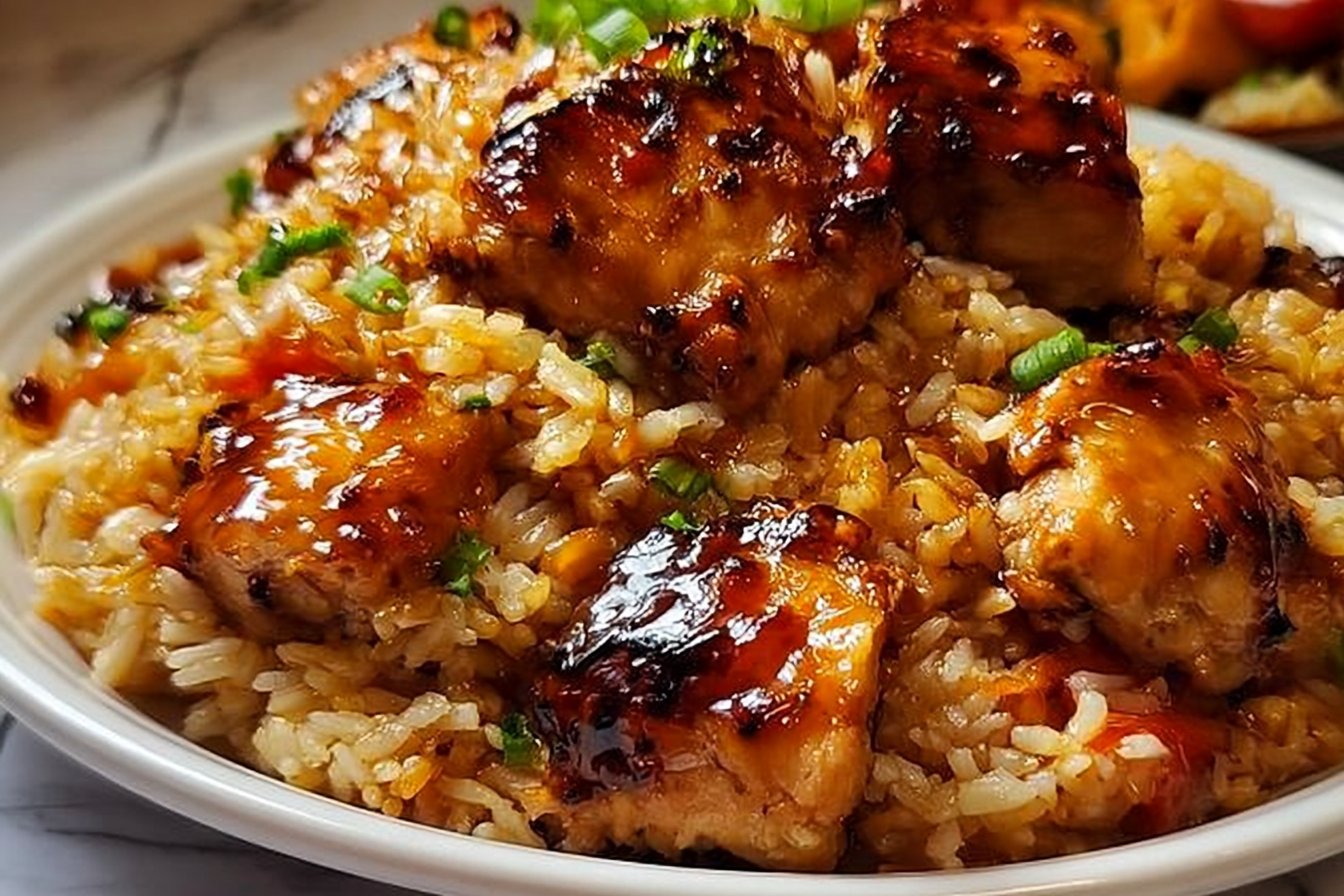 One-Pan Honey BBQ Chicken Rice
