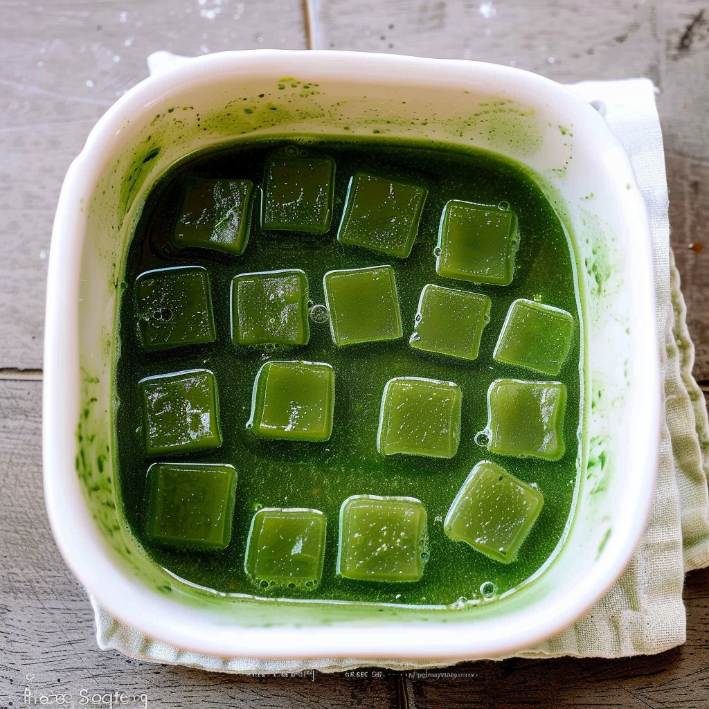 Matcha Jelly Cubes