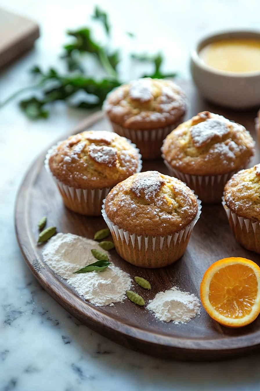 Orange Cardamom Muffins