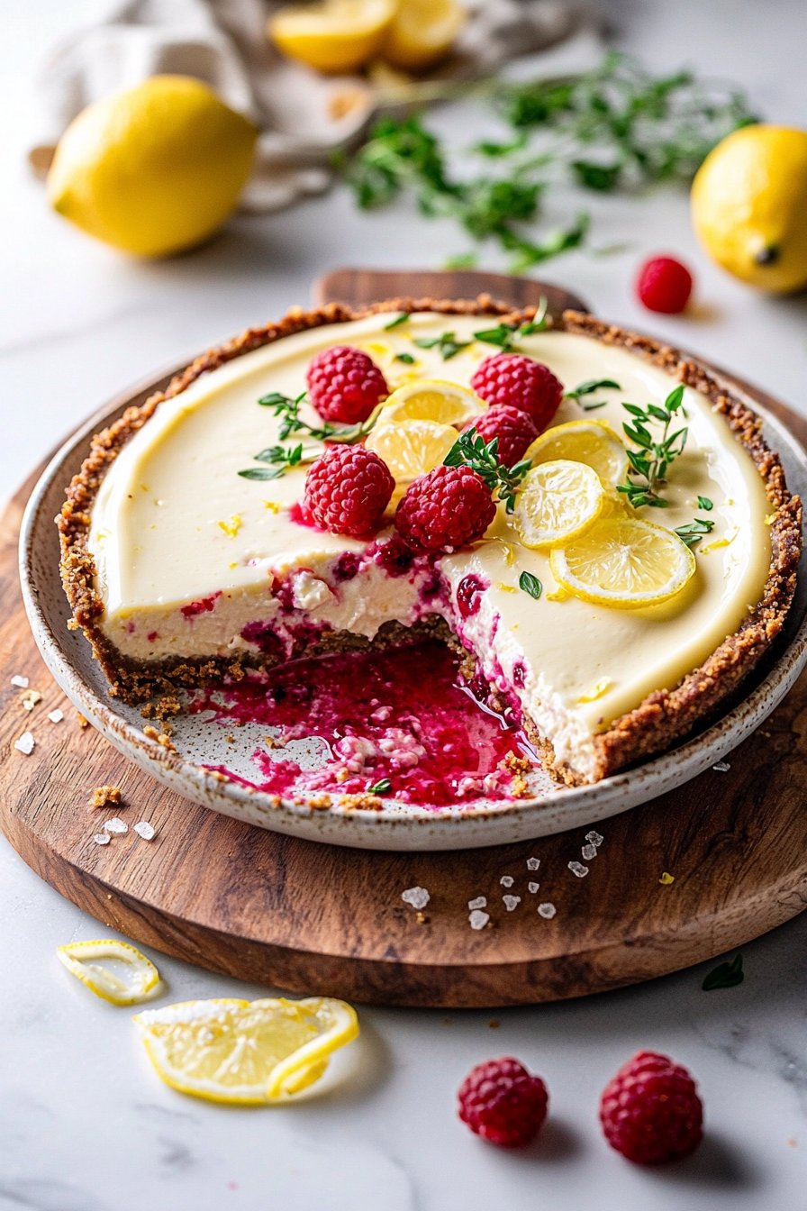 Raspberry Lemon Cheesecake