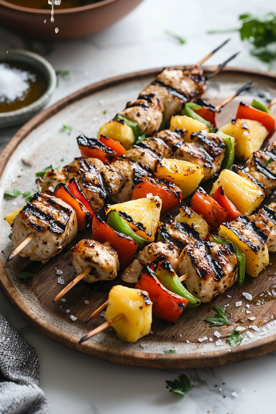 Grilled Pineapple Chicken Kabobs