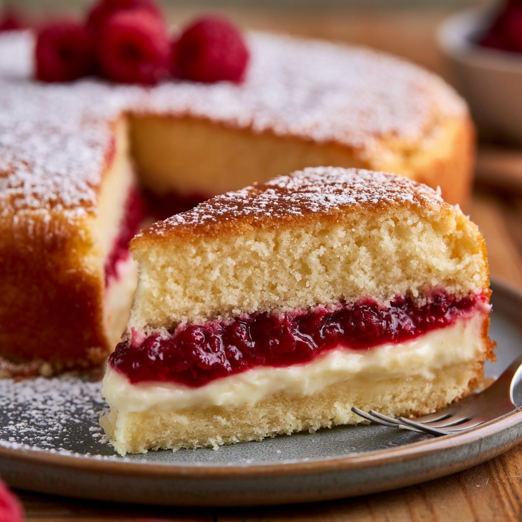 Schneller einfacher Himbeer Schmand Kuchen