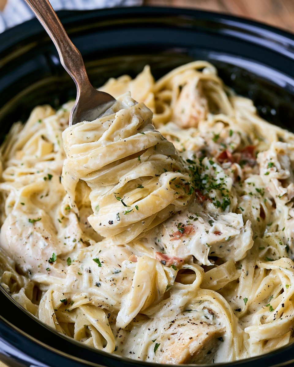 Crockpot Chicken Alfredo Recipe