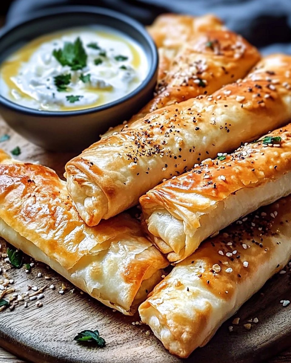 Borek mit Joghurt-Dip