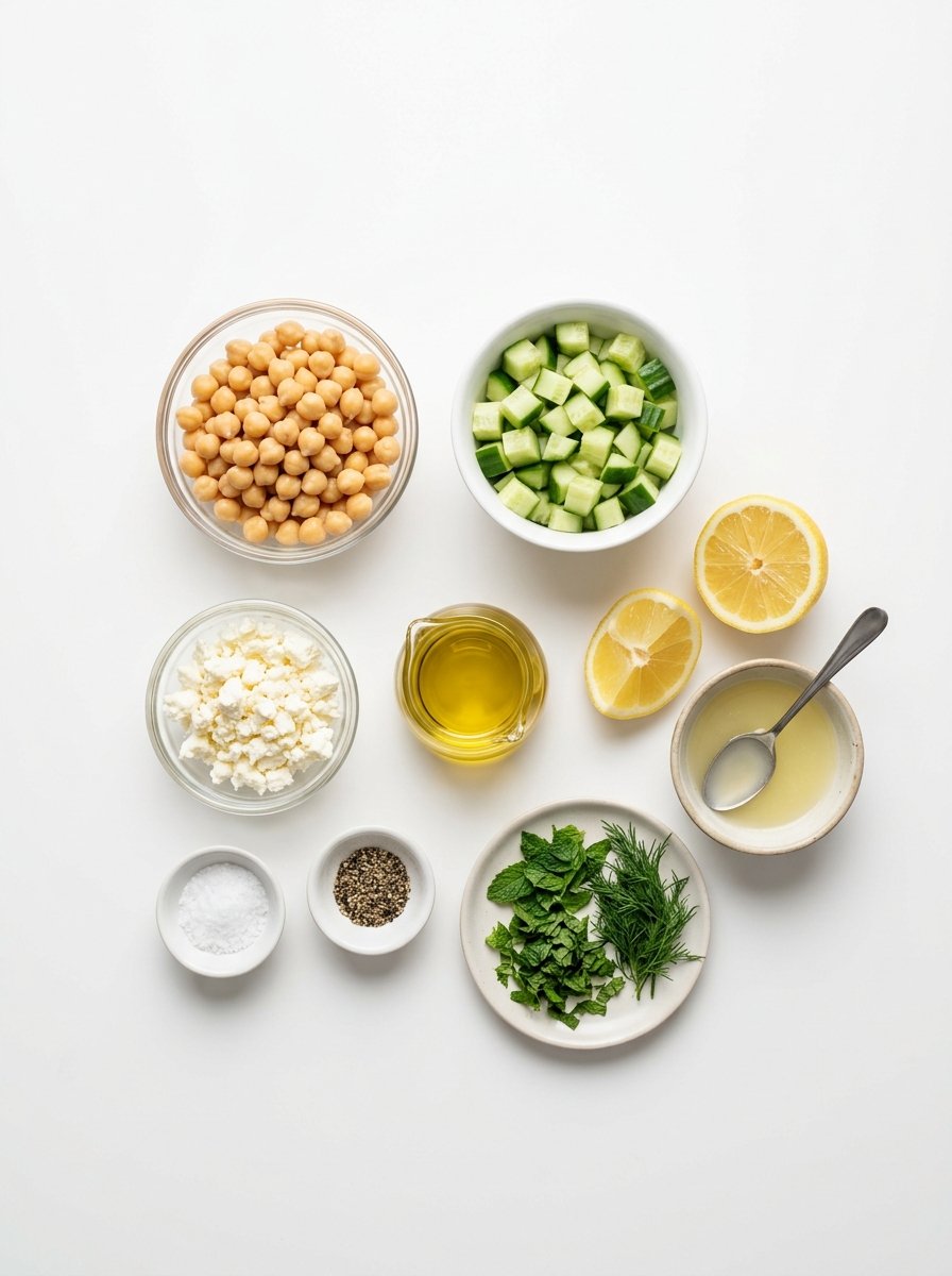 Lemon Greek Chickpea Salad