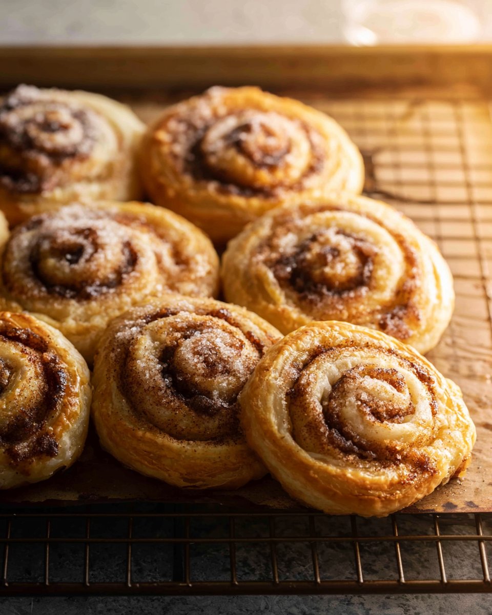 Puff Pastry Cinnamon Sugar Pinwheels