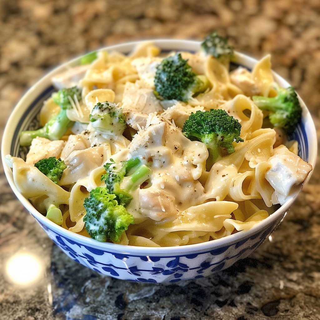 Creamy Chicken Alfredo with Broccoli