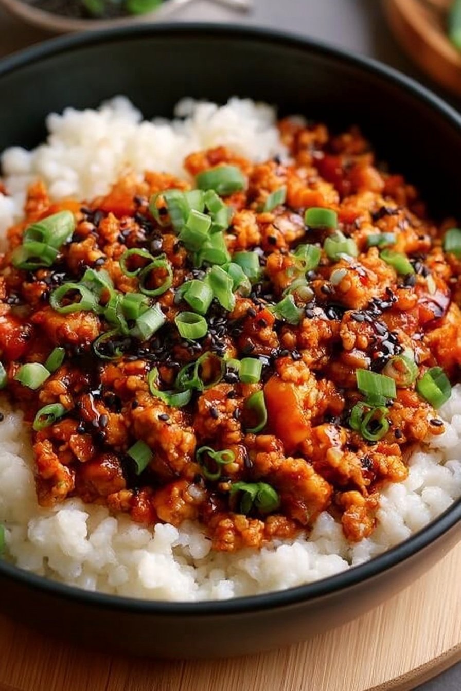 Low Carb Firecracker Ground Chicken