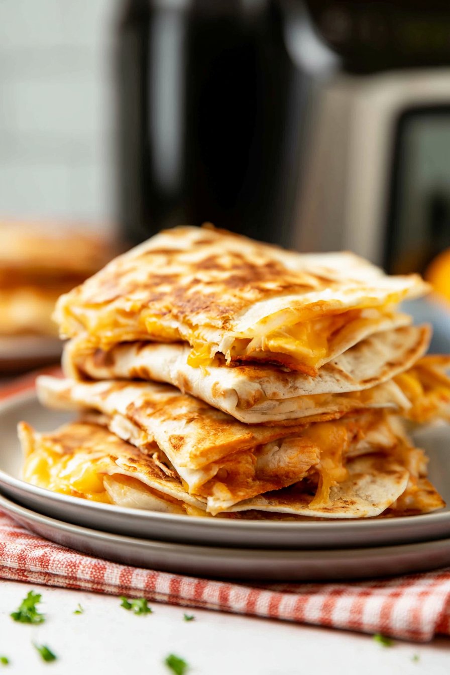 Air Fryer Chicken Quesadillas