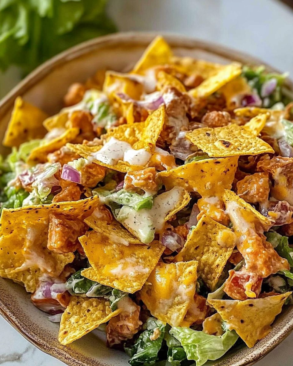 Hohe Protein Nacho-Salat