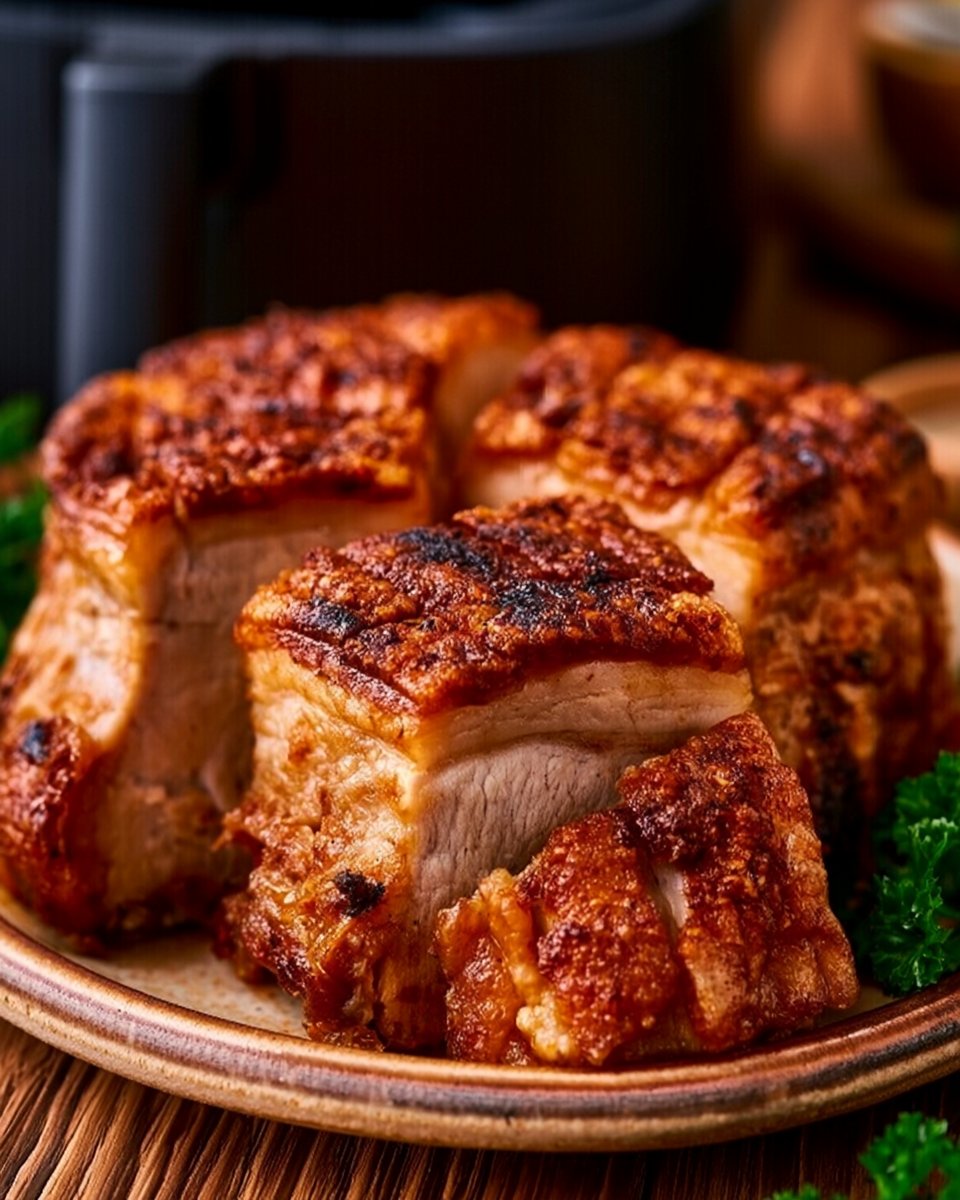 Schweinebauch aus dem Airfryer – knusprig & saftig