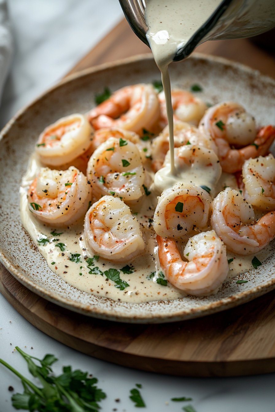 Easy Creamy Garlic Shrimp