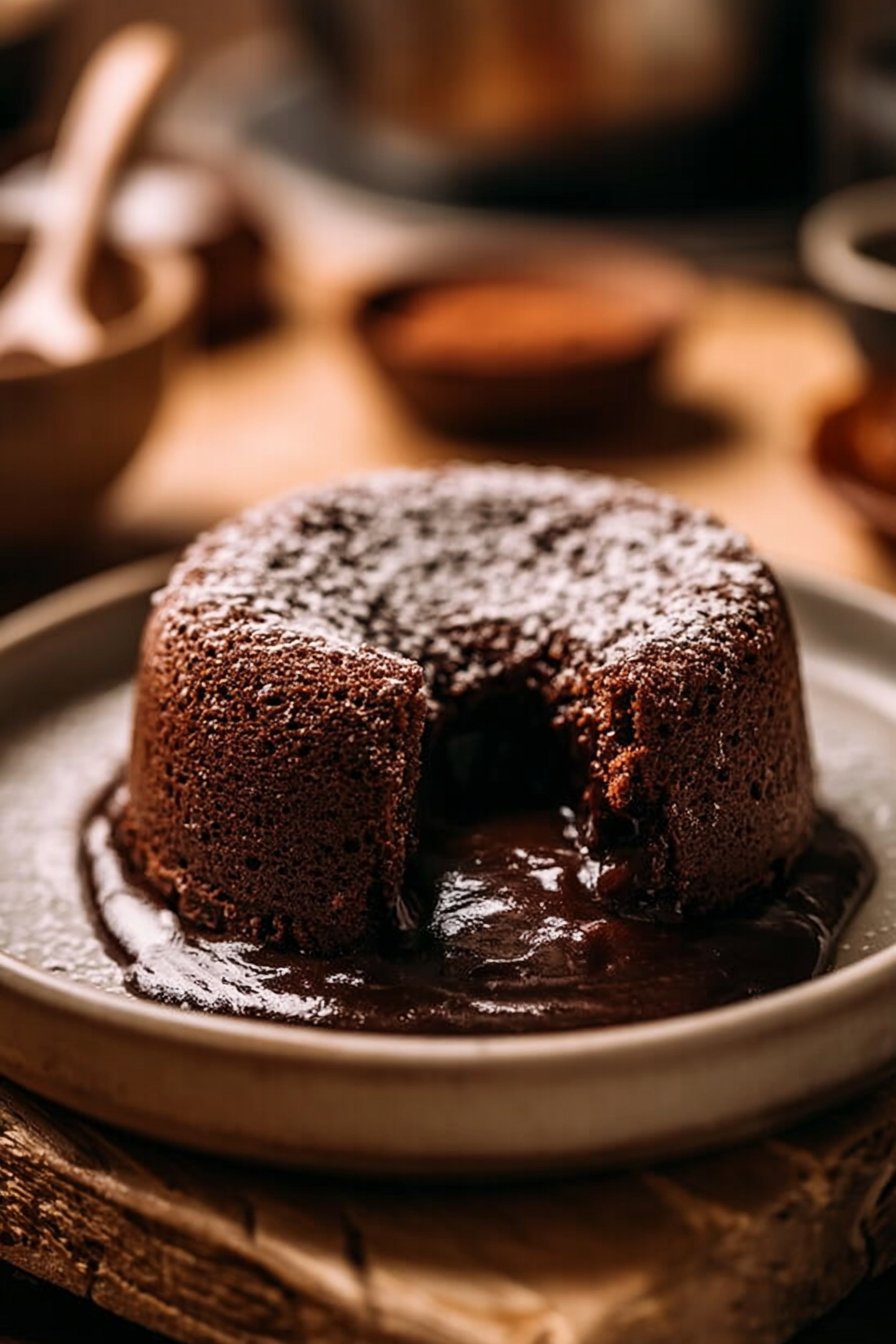 Schokoladen-Lava-Kuchen