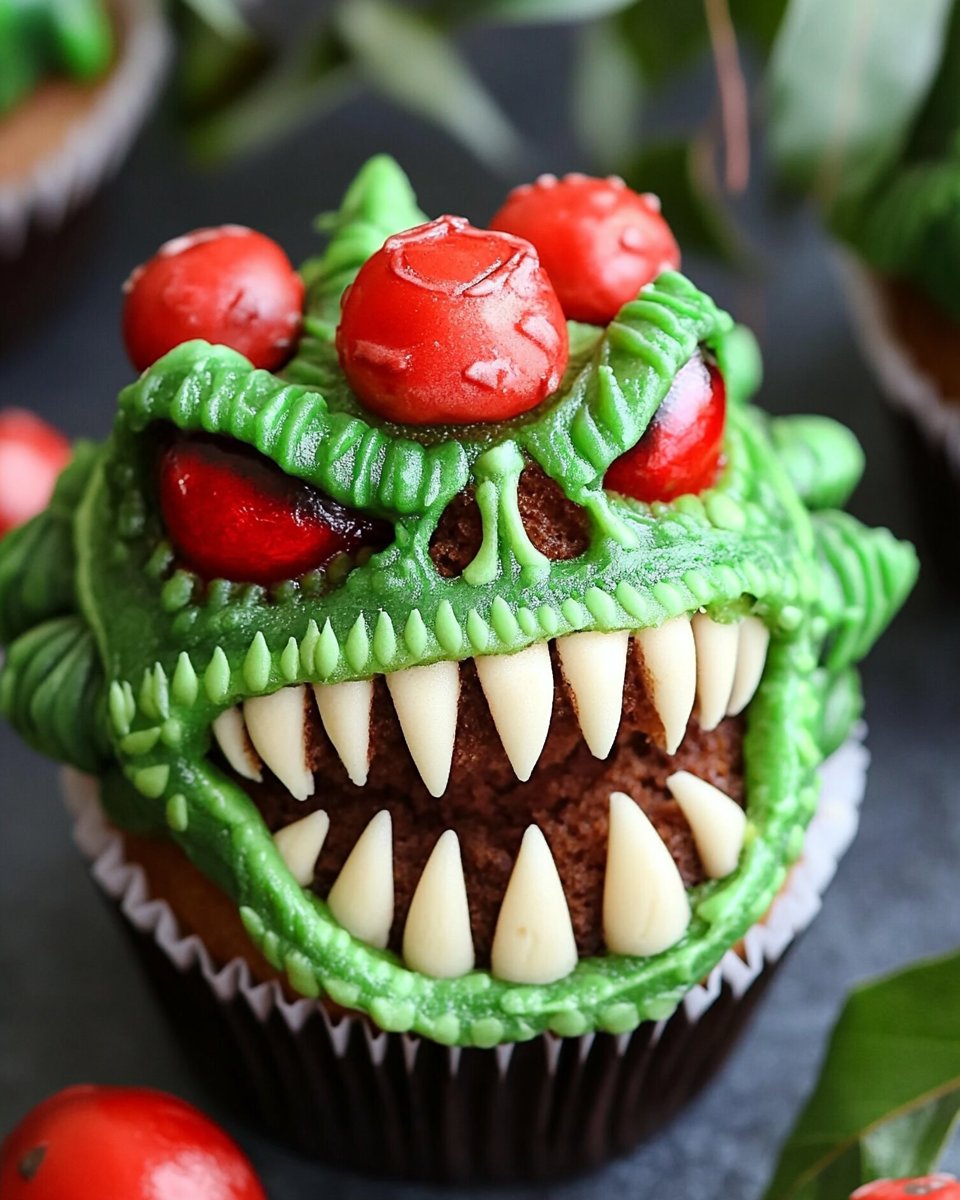 Audrey II Cupcakes – Little Shop of Horrors for Halloween