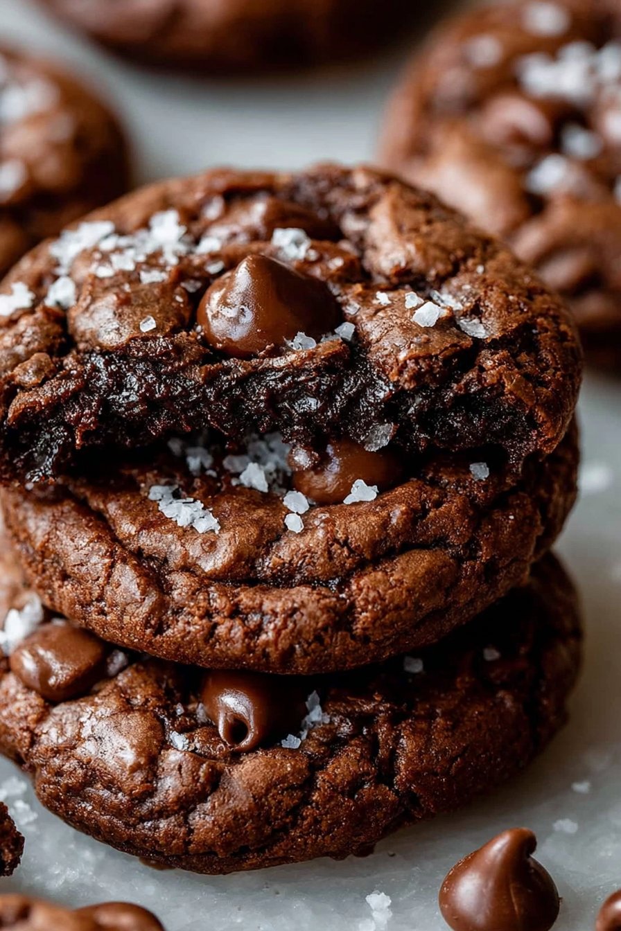 Salted Brownie Cookies