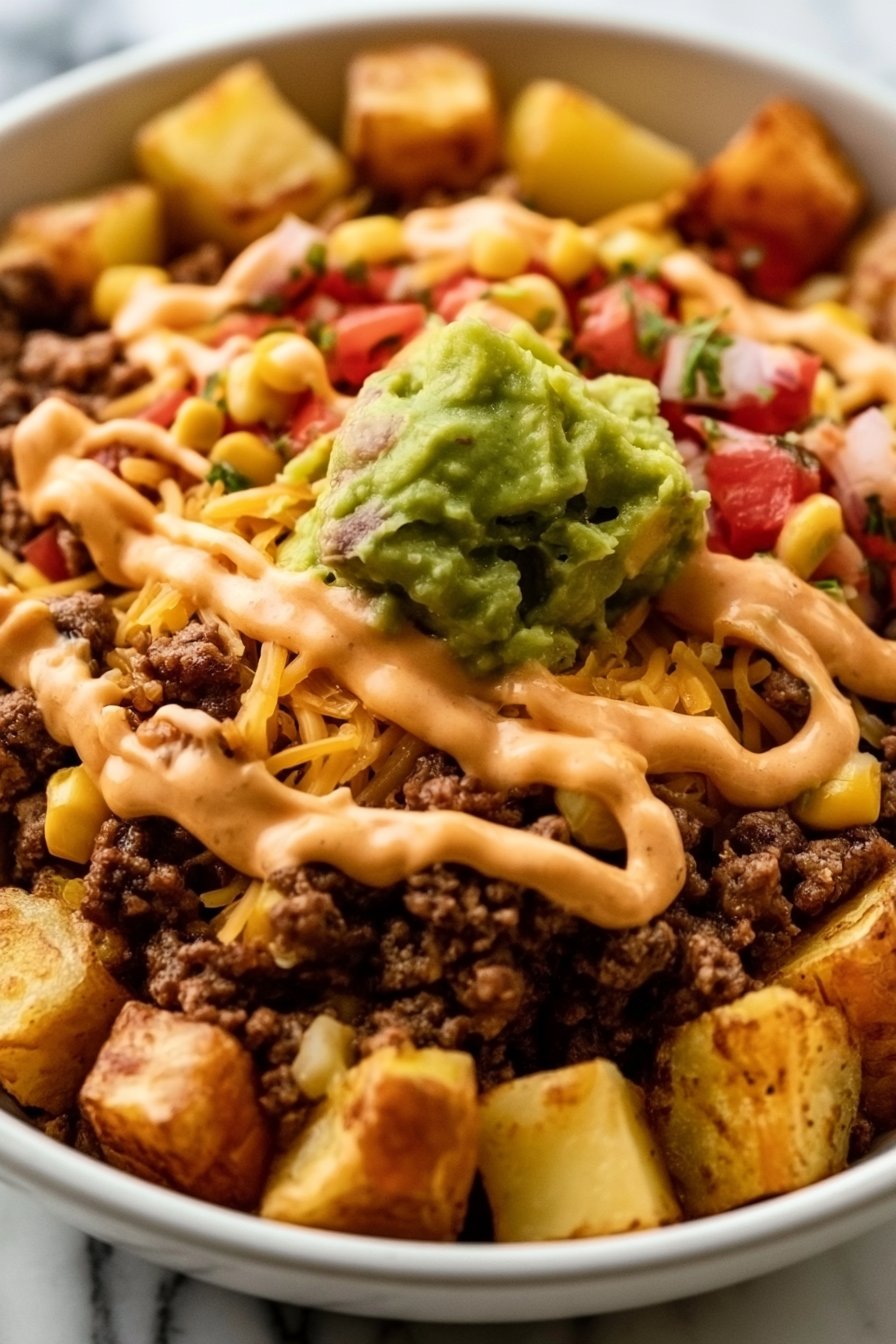 Loaded Potato Taco Bowl
