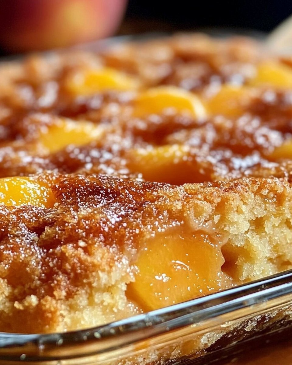 Peach Cobbler Dump Cake