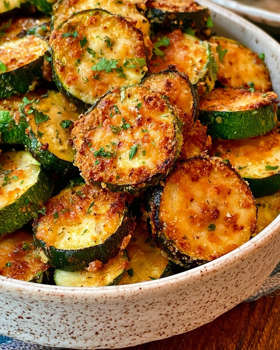 Crispy Cheesy Air Fryer Zucchini