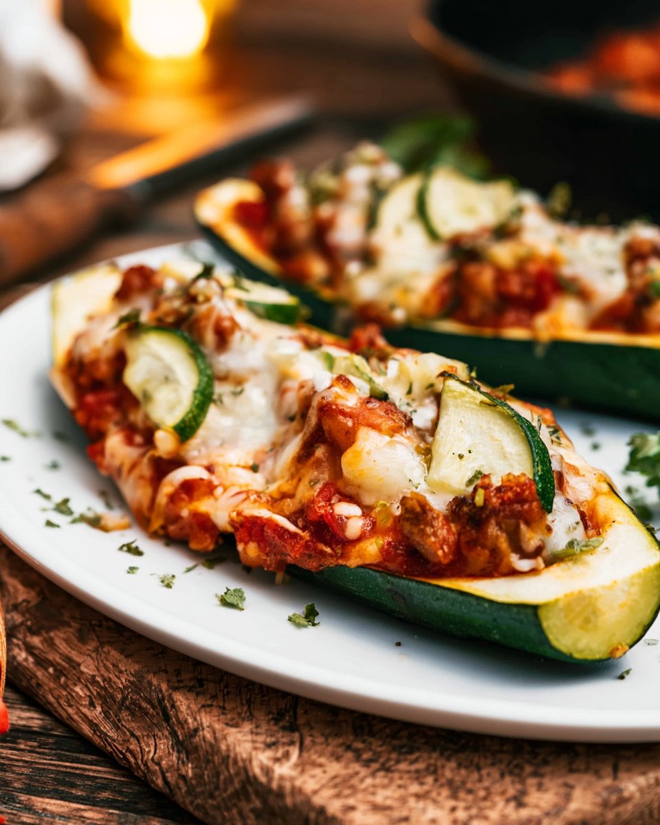 5-Ingredient Air Fryer Zucchini Boats