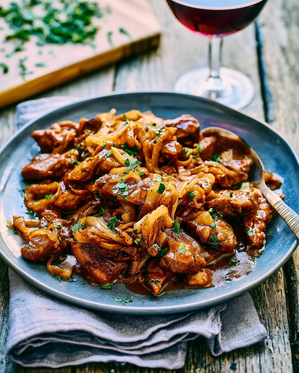 Steak mit Paprika-Senf-Sauce